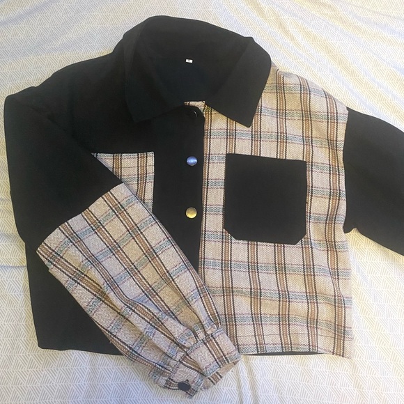 🌻2/$25 SHEIN ⋆ Cropped Jacket - Picture 2 of 2